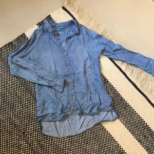 Detailed Chambray Shirt